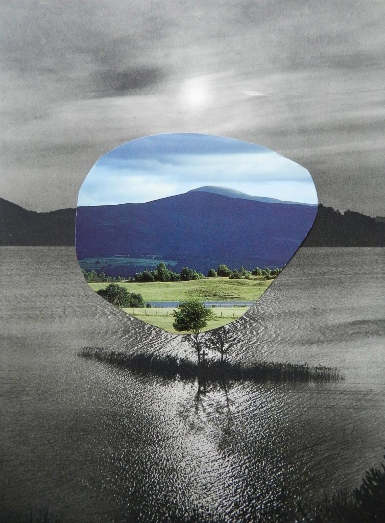 contemporary collage artists- paper collage- Windows