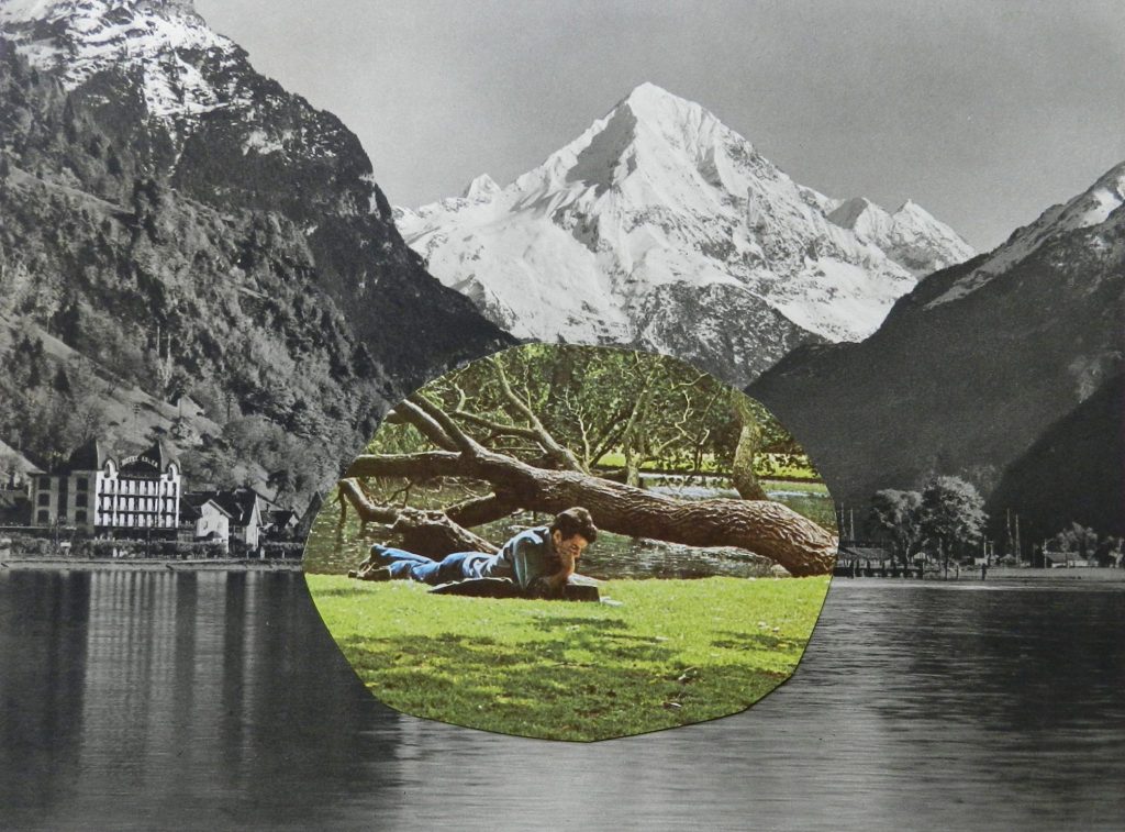 contemporary collage artists- paper collage- Windows