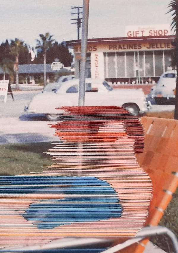 A woman with a blue swimsuit - limited edition embellished art print